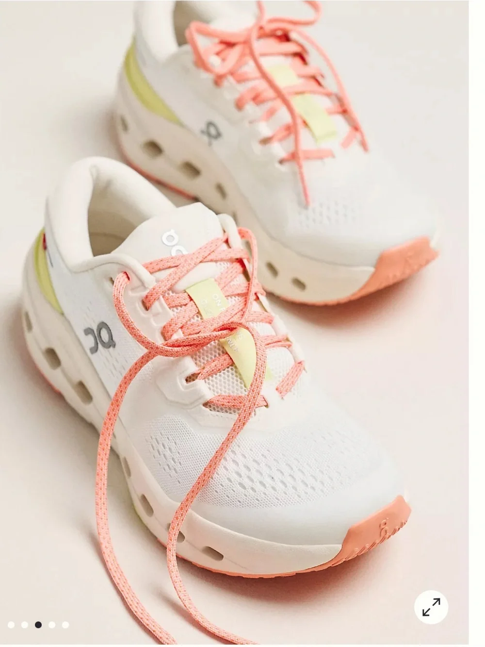 On Women's Cloudrunner 3 Running Sneakers Color: Ivory/Dew size 6.5 gently used